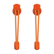 Reflecterend oranje schoenveters met sluitsysteem