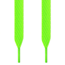 Extra brede fluo groene schoenveters