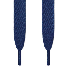 Super brede marineblauwe schoenveters
