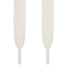 Super brede witte schoenveters