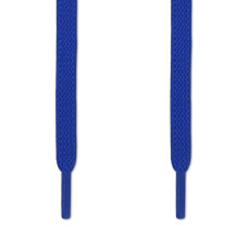 Elastische platte blauwe schoenveters (zonder strik)