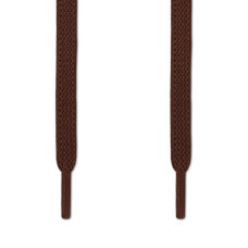 Elastische platte donkerbruine schoenveters (zonder strik)
