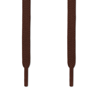 Elastische platte donkerbruine schoenveters (zonder strik)