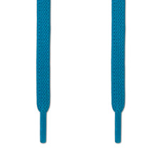 Elastische platte turquoise schoenveters (zonder strik)