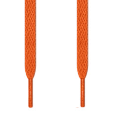 Platte oranje schoenveters