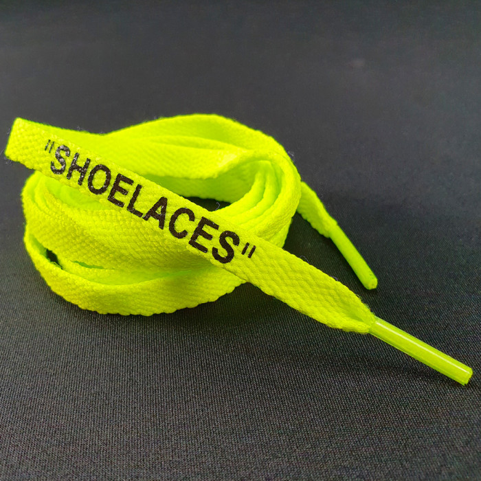 Volt gele OFF-WHITE Schoenveters