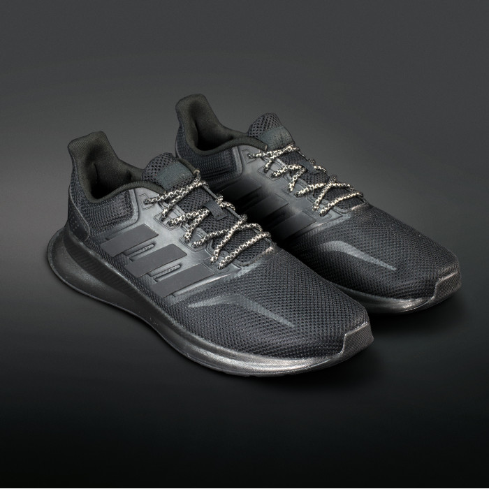 Adidas Yeezy - Schoenveters Zwart met Zilver